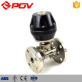 Pneumatic flanged type stainless steel diaphragm valve